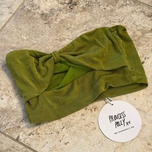 Princess Polly Green Strapless Top